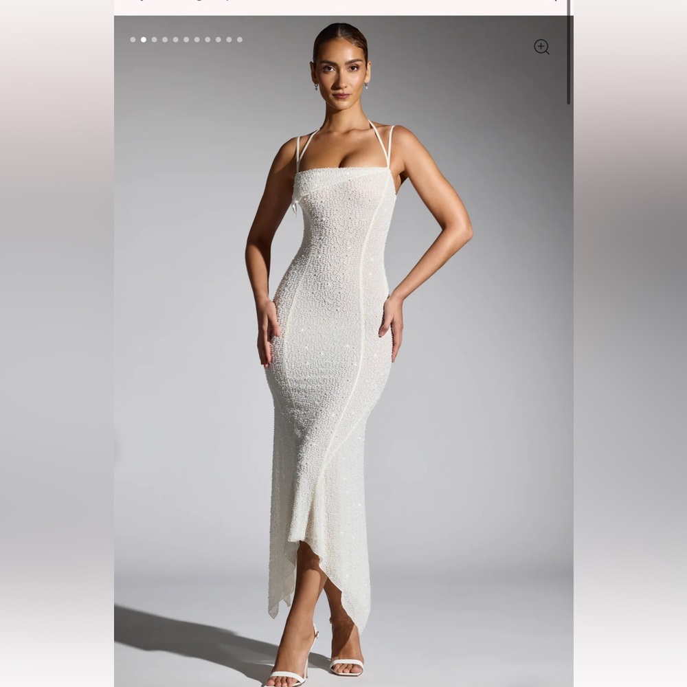 Oh Polly Dress Dole in White